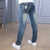 Girls' mid-rise jeans